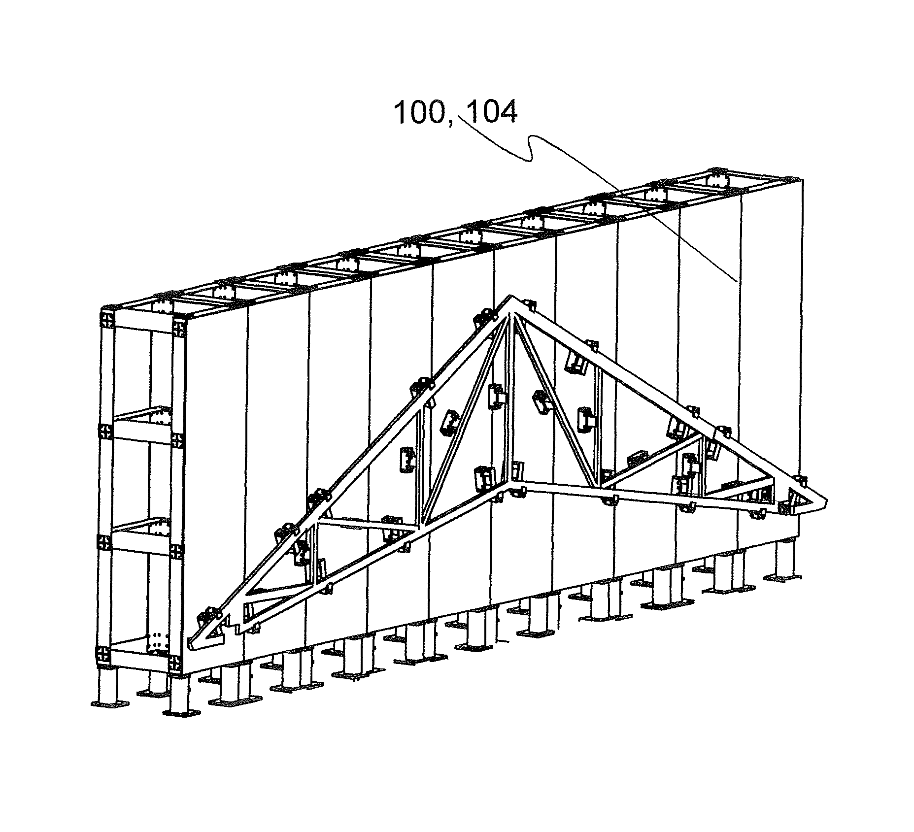 Method and apparatus for manufacturing a wooden construction made of rod-like members