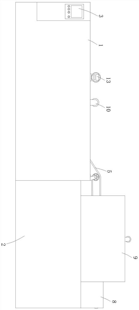 Surface rust removal device for assembly plate of illumination power distribution cabinet