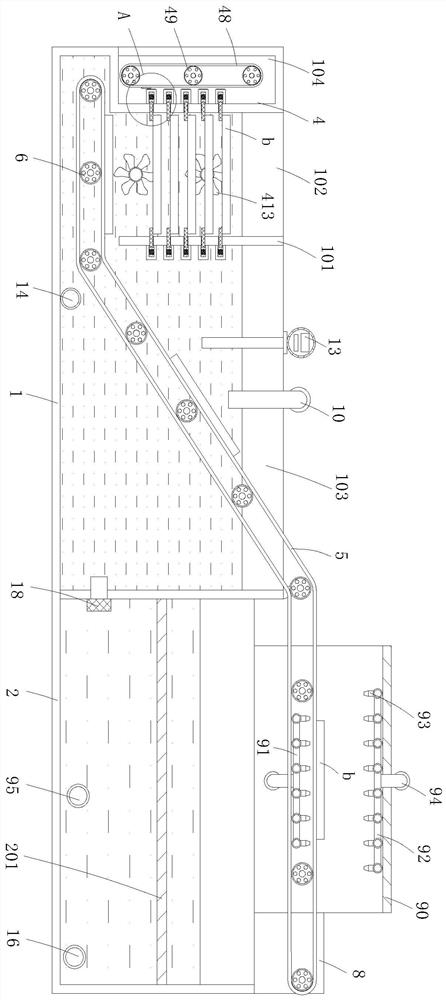 Surface rust removal device for assembly plate of illumination power distribution cabinet