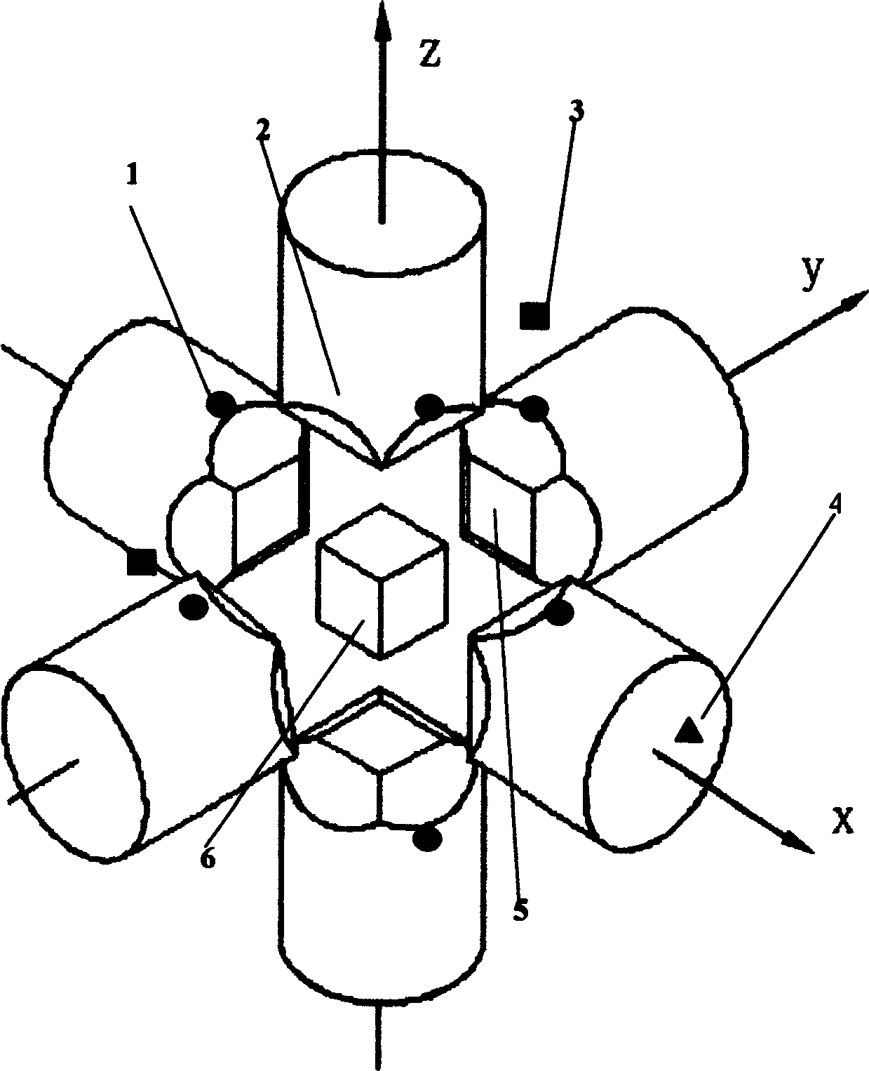 Method for measuring temp. in high-temp. high-pressure closed cavity