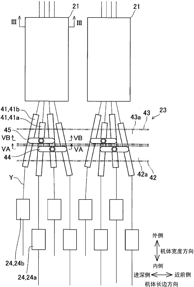 False twist processing machine