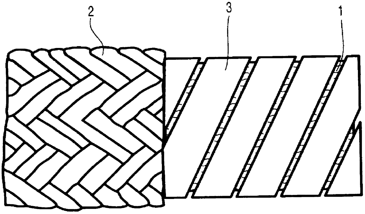 Synthetic cable provided with protection against soil ingress