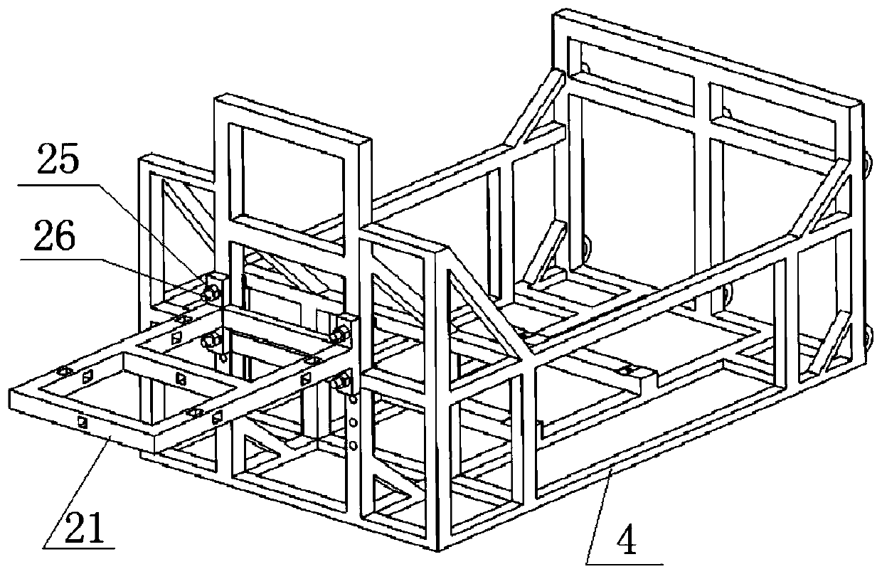 Highway drainage ditch traction extrusion type slip form construction equipment and construction method