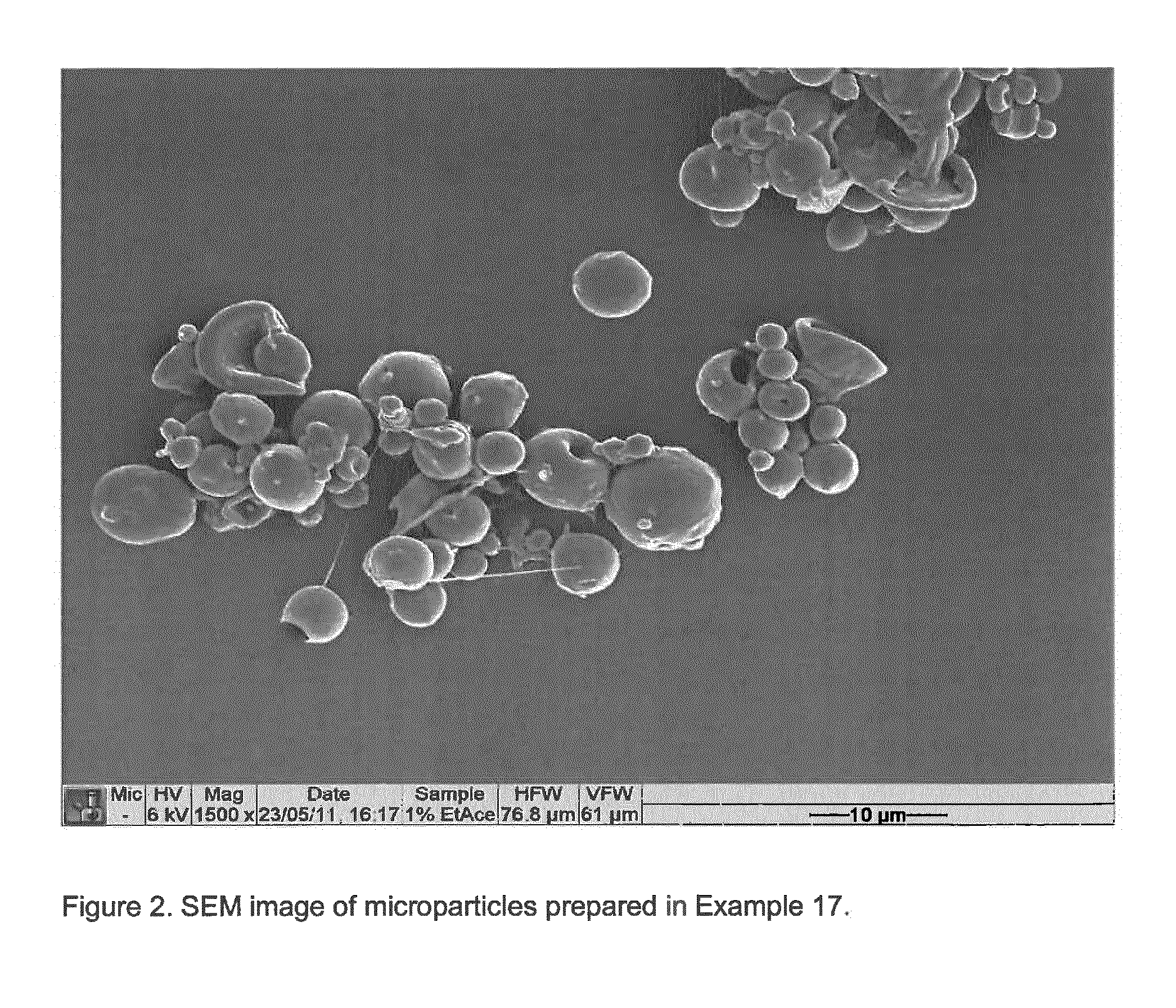 Bioresorbable microparticles