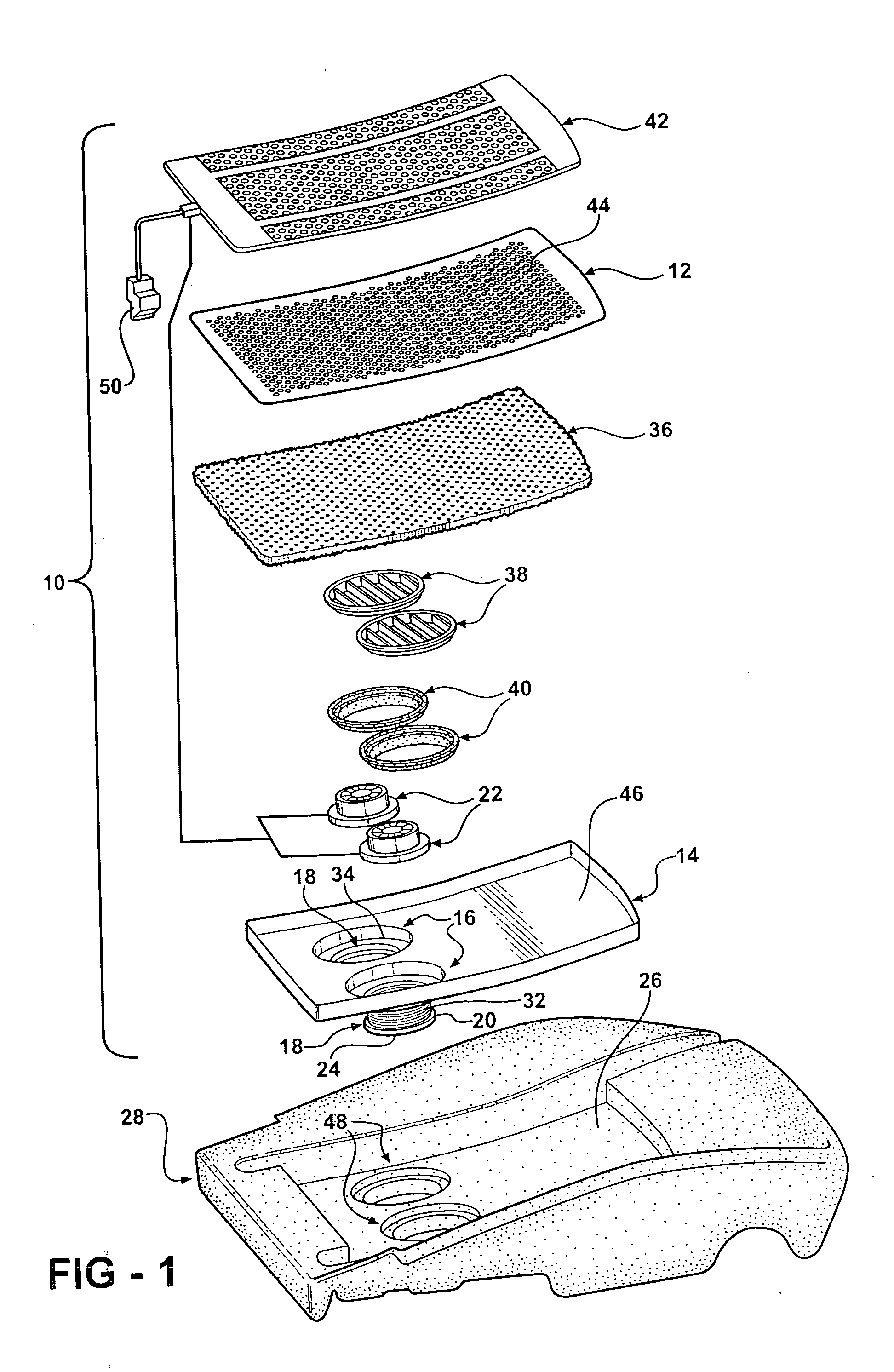 Modular comfort assembly diffuser bag having integral air mover support