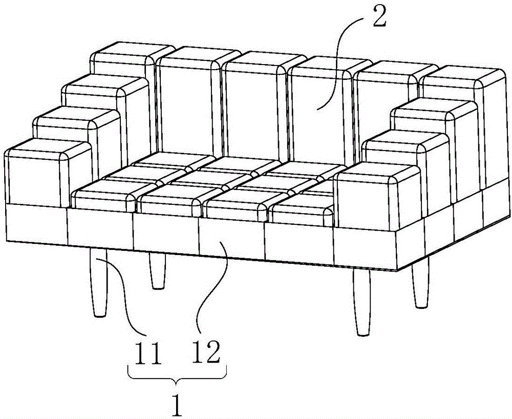 Variable modular sofa