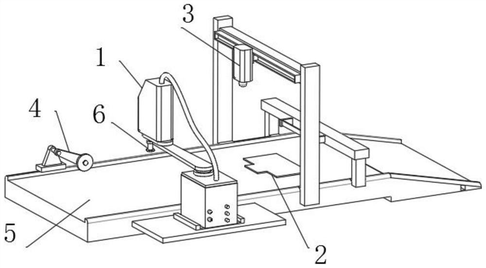 SCARA dynamic box pasting function implementation method