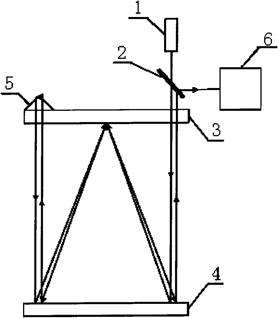 Open long-optical path multiple reflecting pool system for eliminating turbulence effect