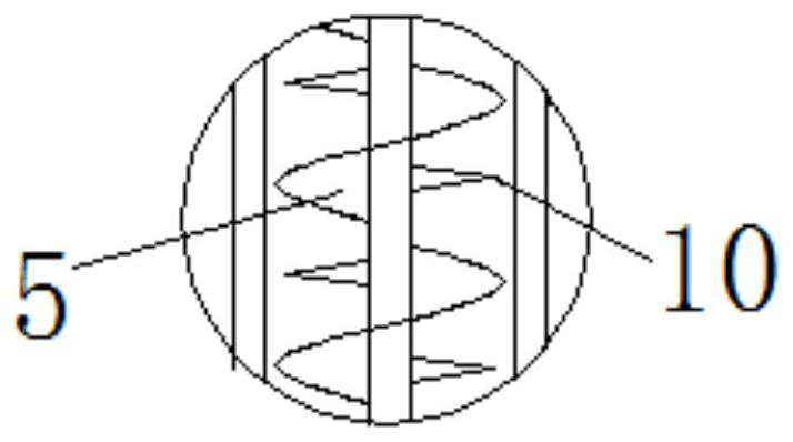 A soil improvement treatment device with internal circulation function