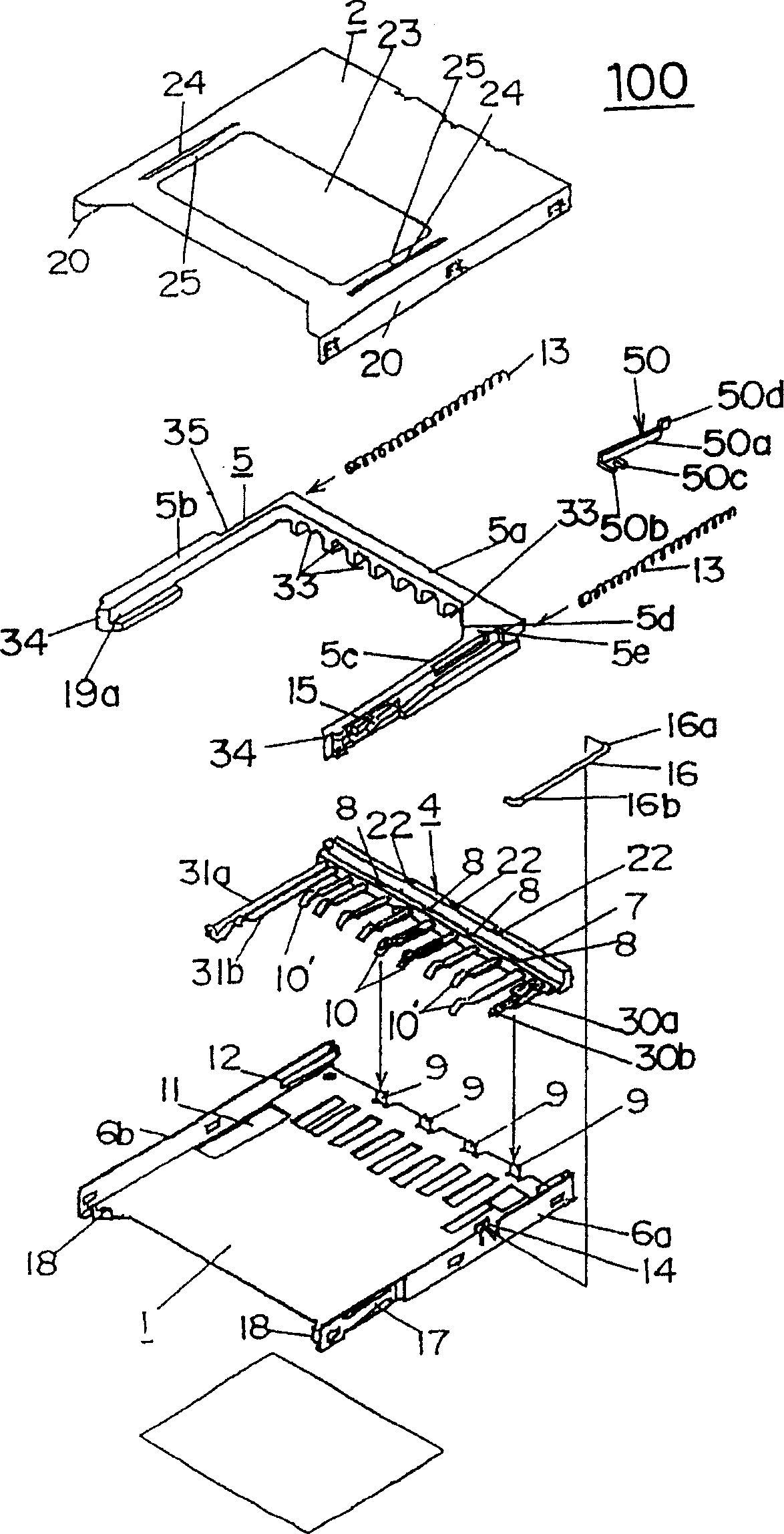 Connector and contact for connector