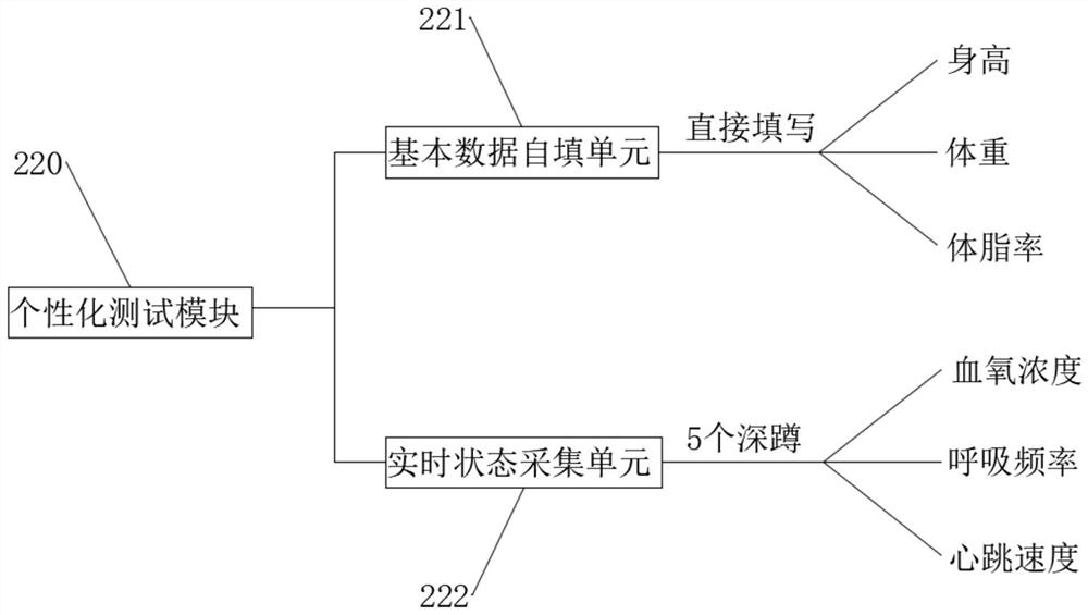 Intelligent physical test device for physical education