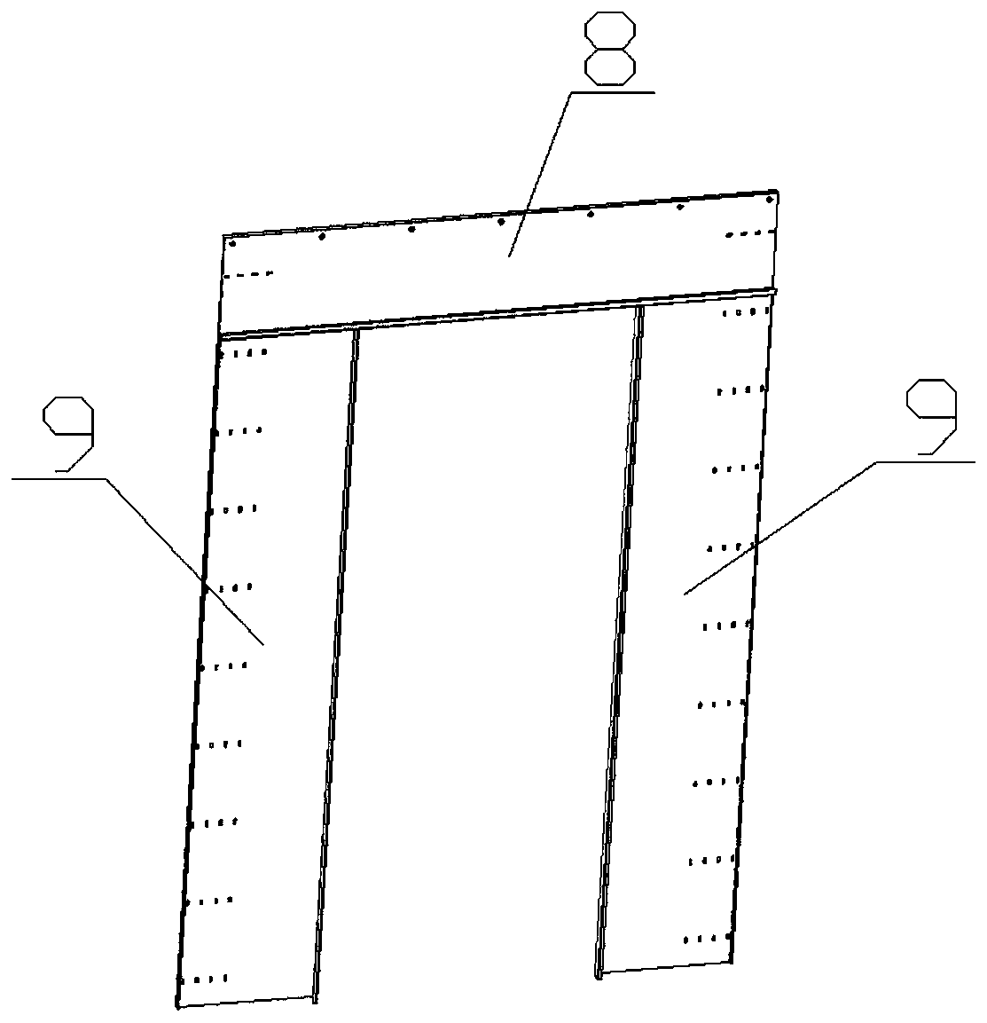 Car wall telescopic connecting structure and lifter telescopic car thereof