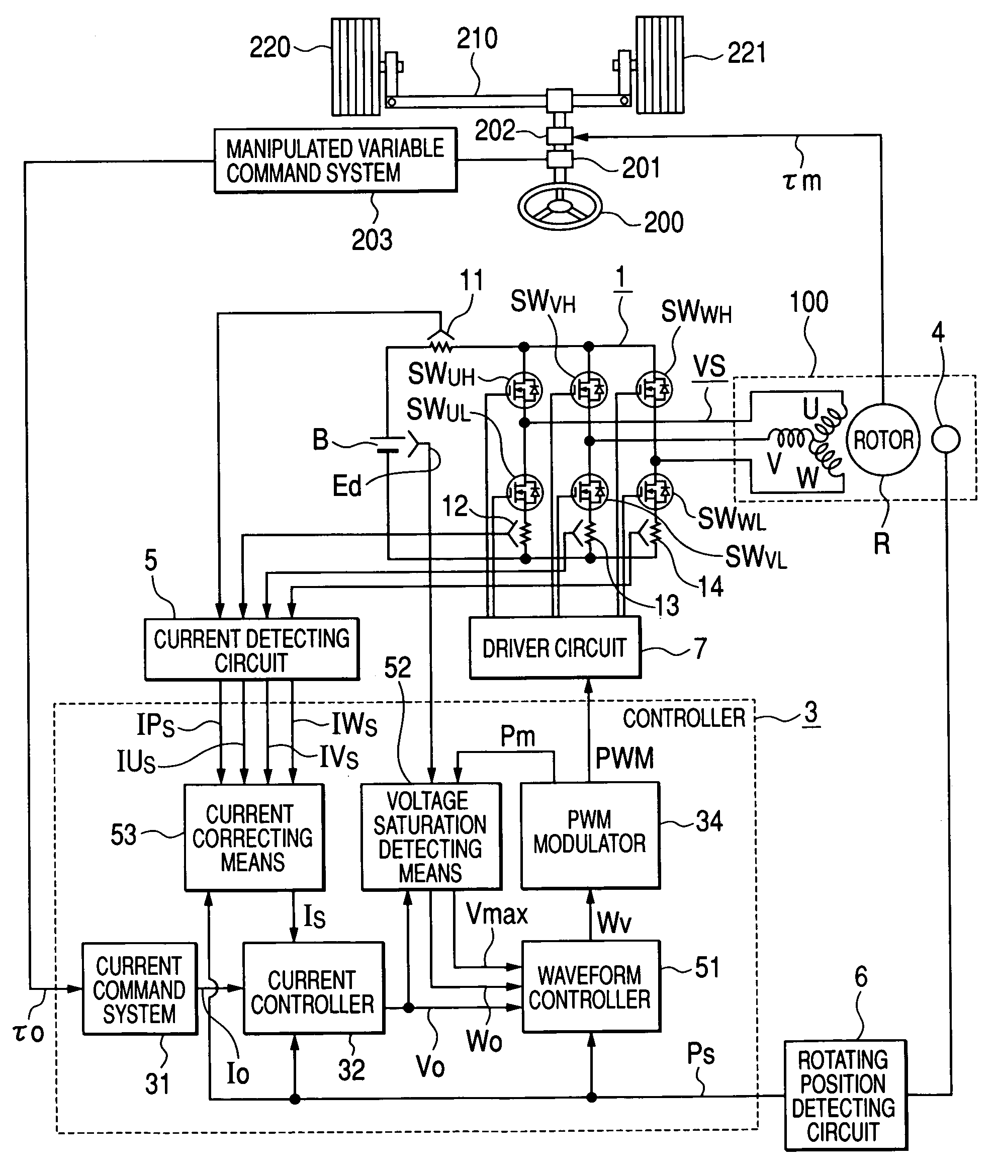 Motor drive apparatus, electric actuator and electric power steering apparatus