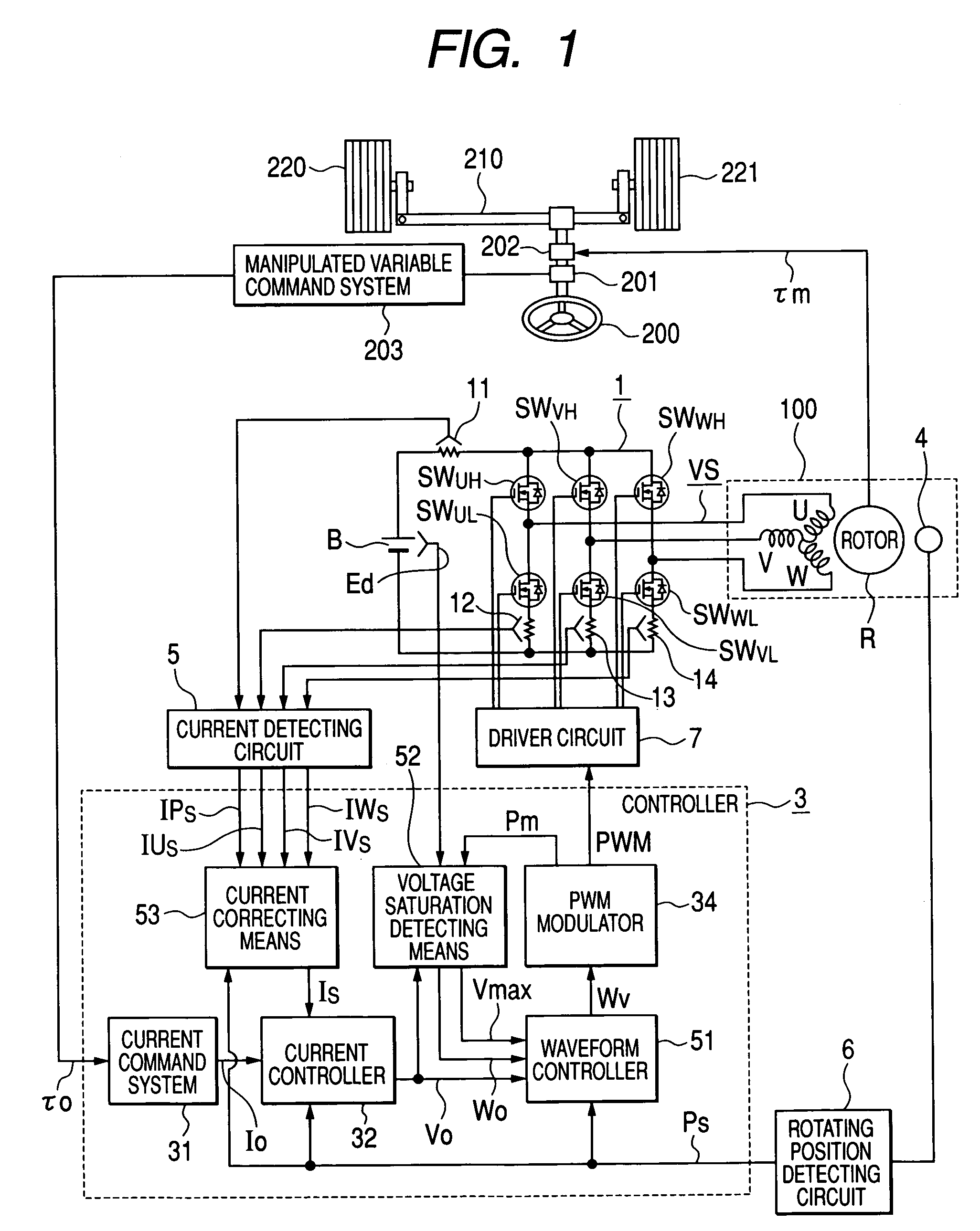 Motor drive apparatus, electric actuator and electric power steering apparatus