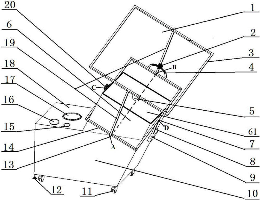 Solar furnace device