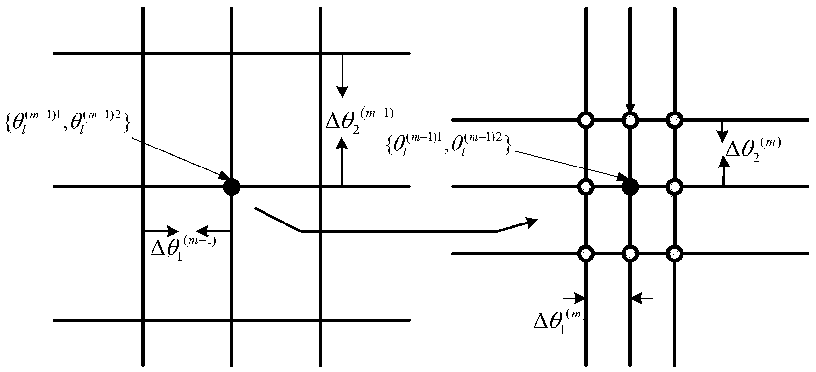 Echo signal parameter estimation method based on scaled-down dictionary