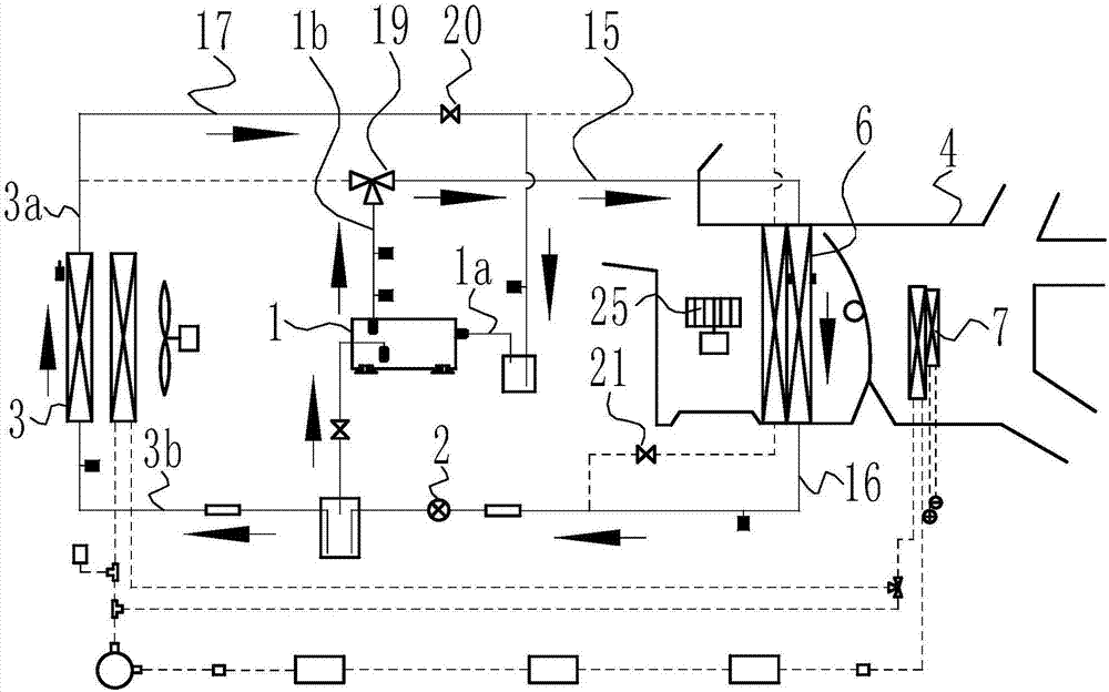 Electric automobile heat management system