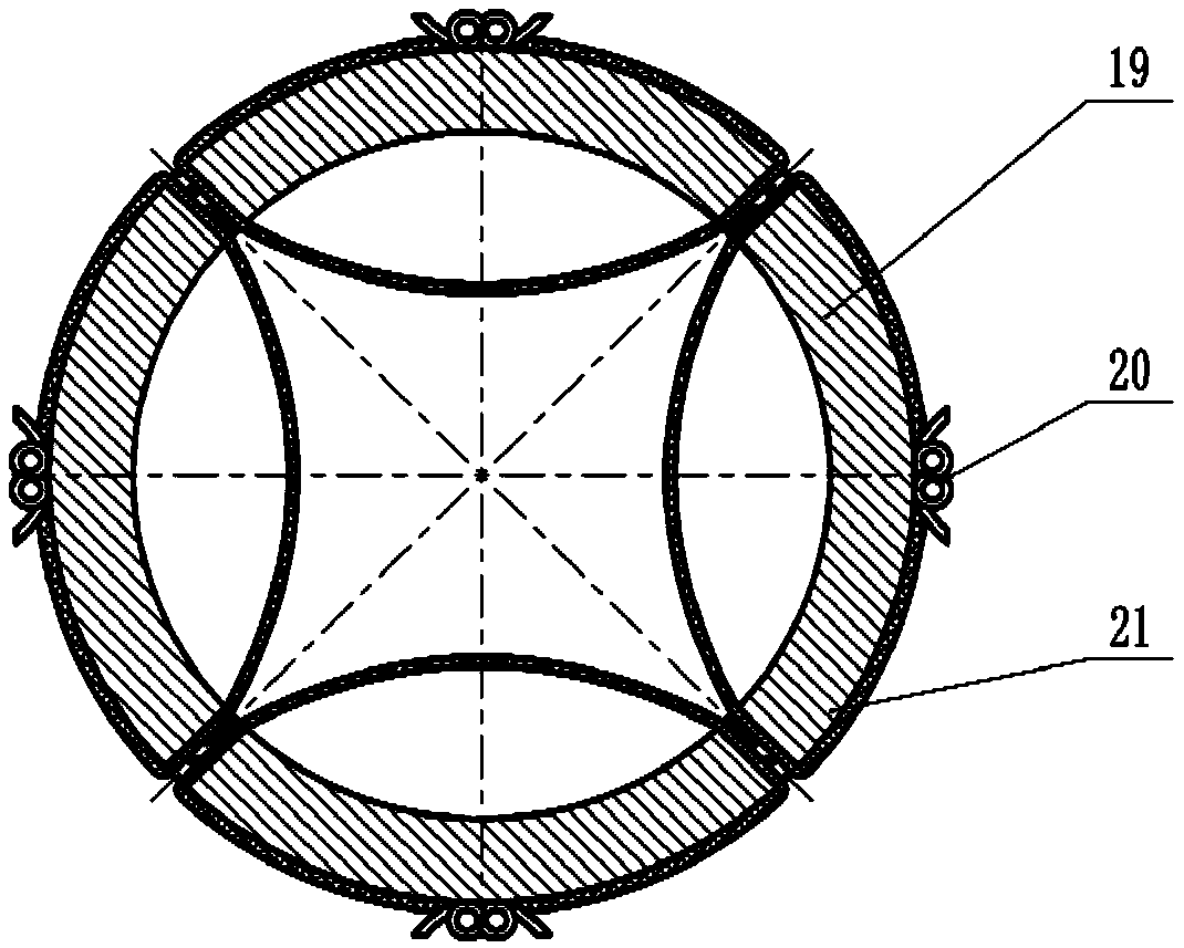 A method and device for underwater weld strengthening based on laser shock wave technology