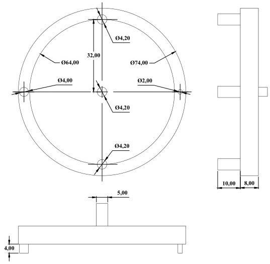 A circular structural plate heat exchanger with comparative control of adjacent temperatures