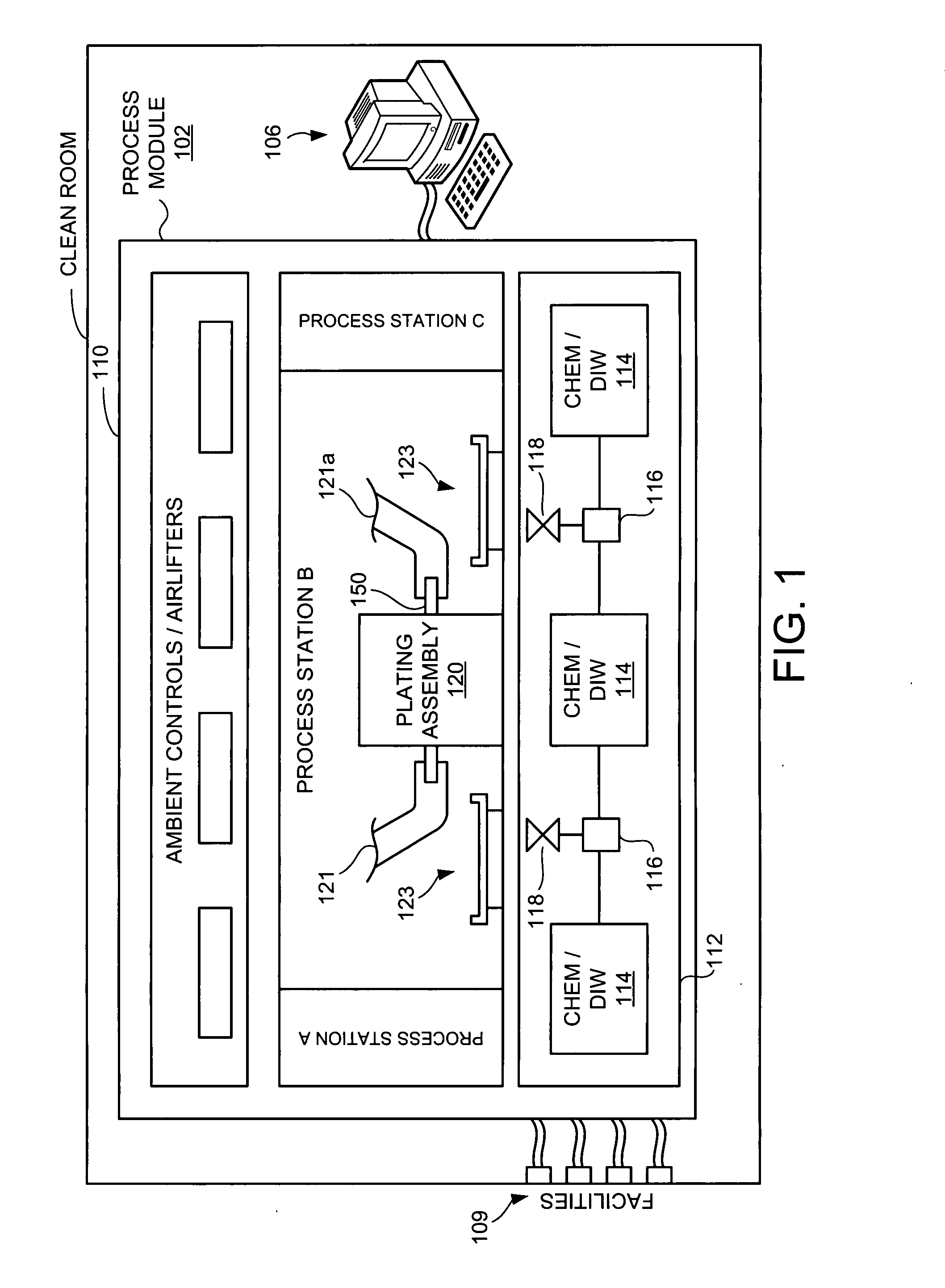 Substrate gripper with integrated electrical contacts