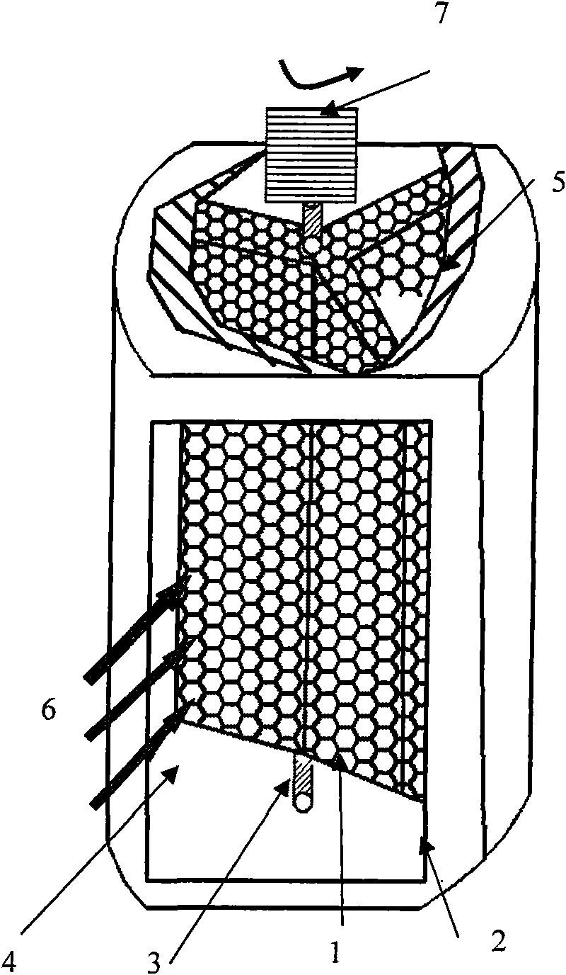 Heat-absorbing body rotary air heat absorber for solar thermal power station