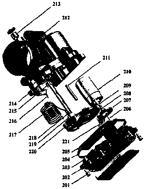 Nonlinear anti-interference control method and device for electronic throttle system