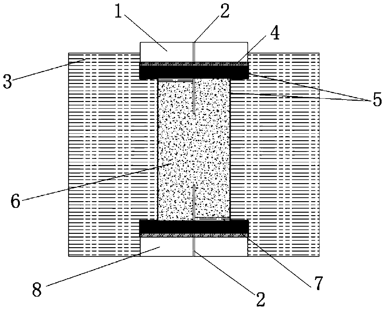 Testing device and method for rock straight shear-seepage