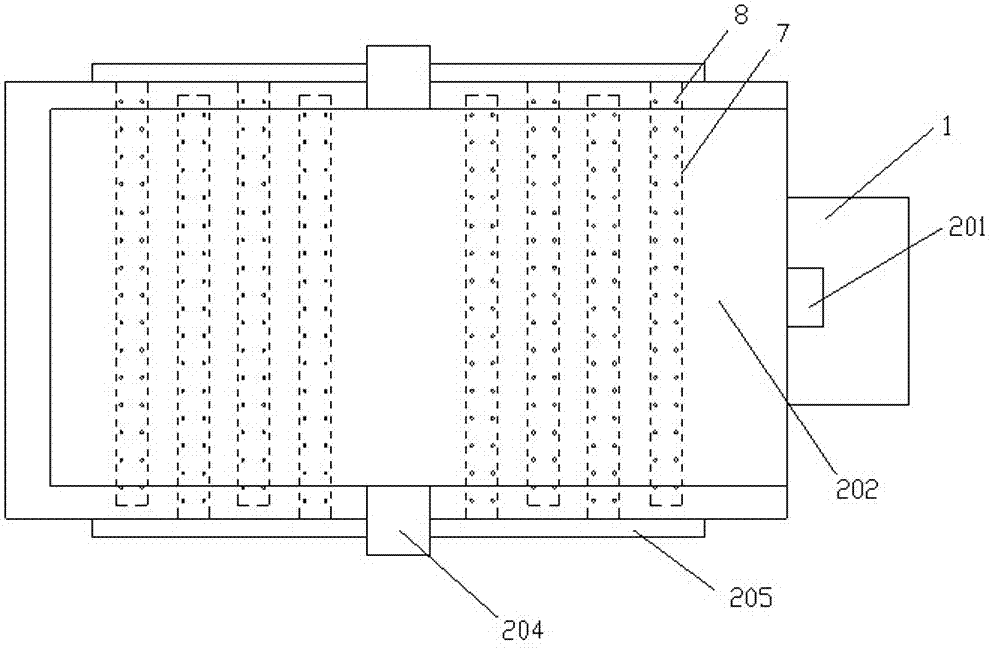 Chain plate circulating type air supply mechanism of tea withering and drying machine and working method of air supply mechanism