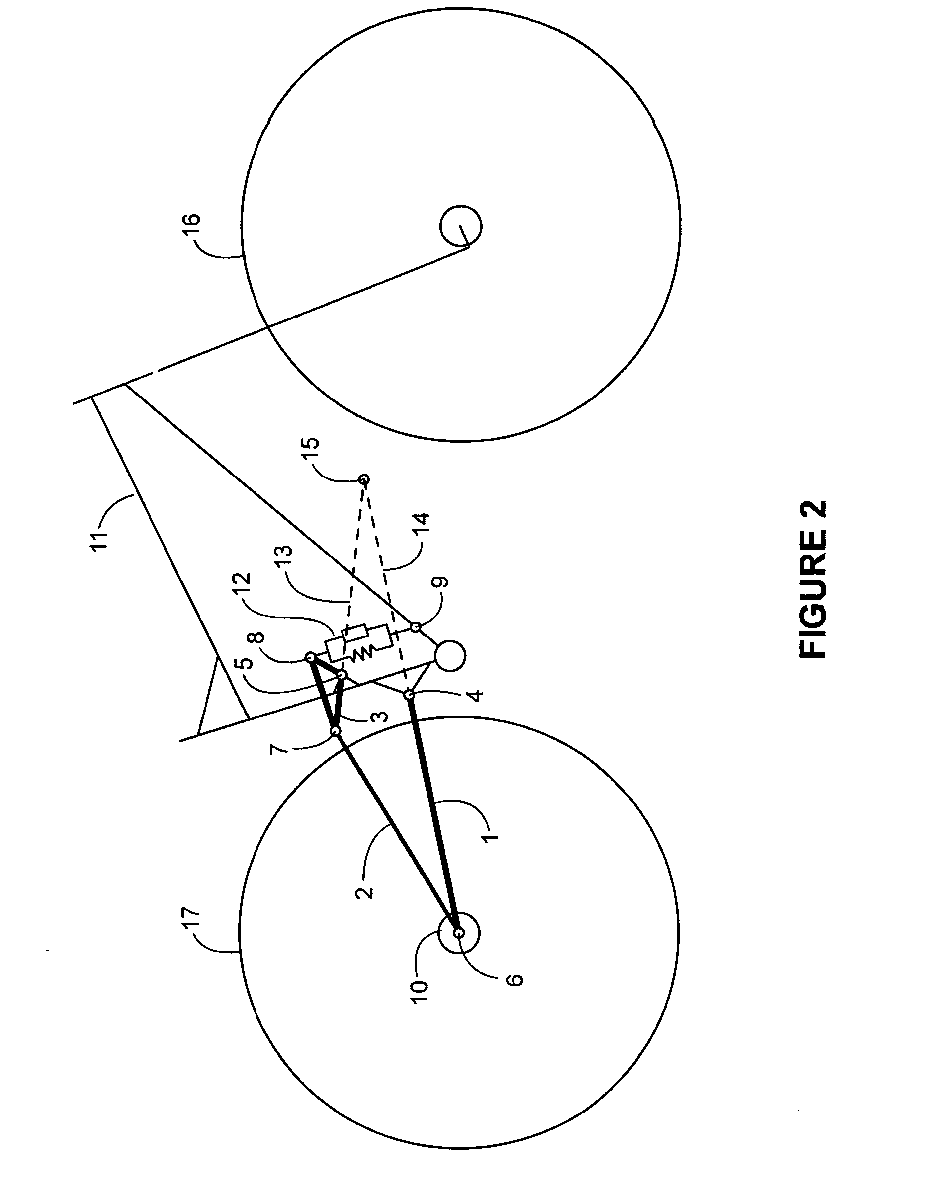 Vehicle suspension systems for seperated acceleration responses