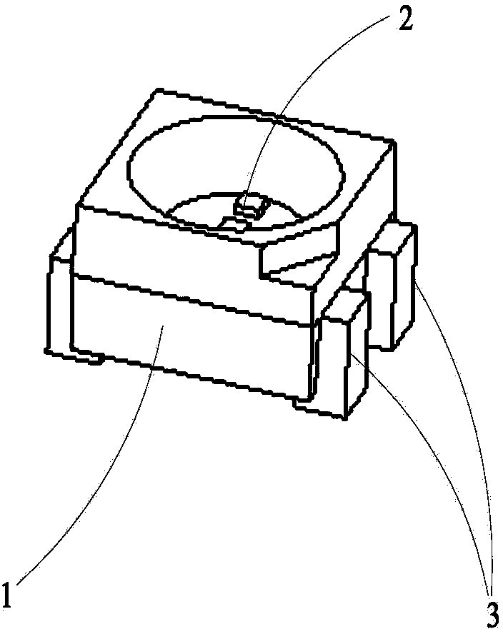 Super-small-point-interval SMD (surface mounted device) composited LED lamp