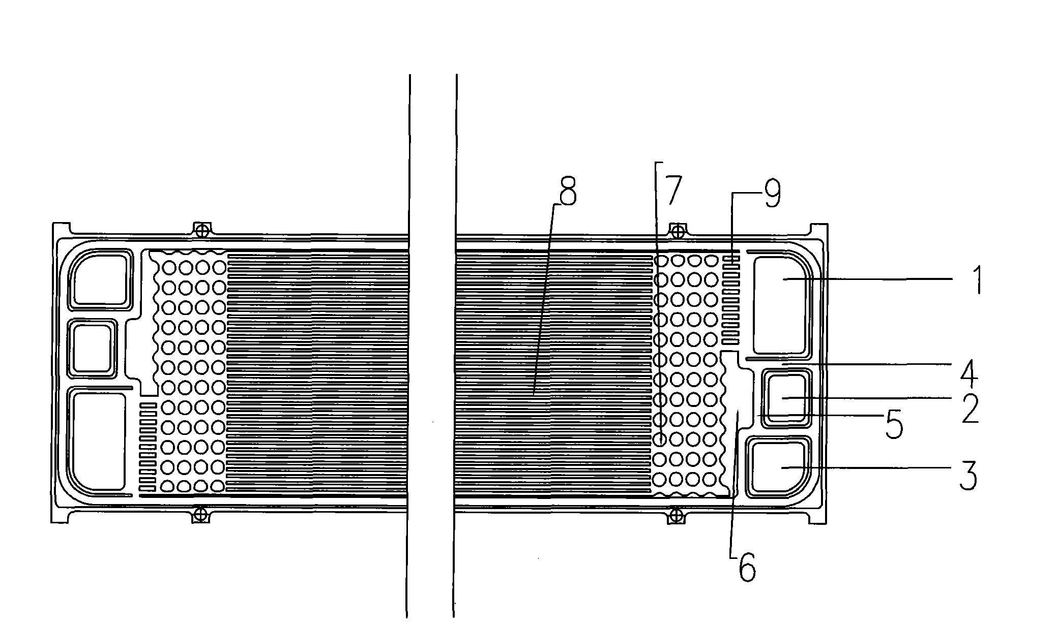 Proton exchange membrane fuel cell metal bipolar plate