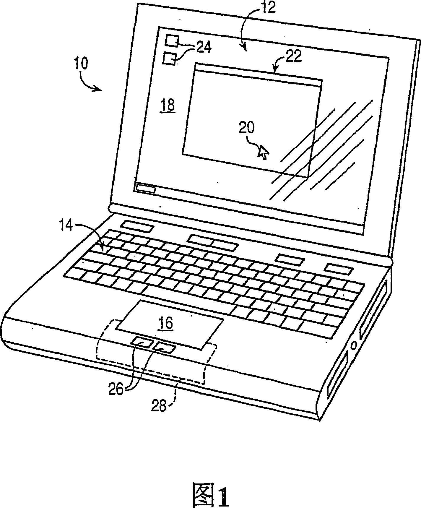 Haptic interface for laptop computers and other portable devices