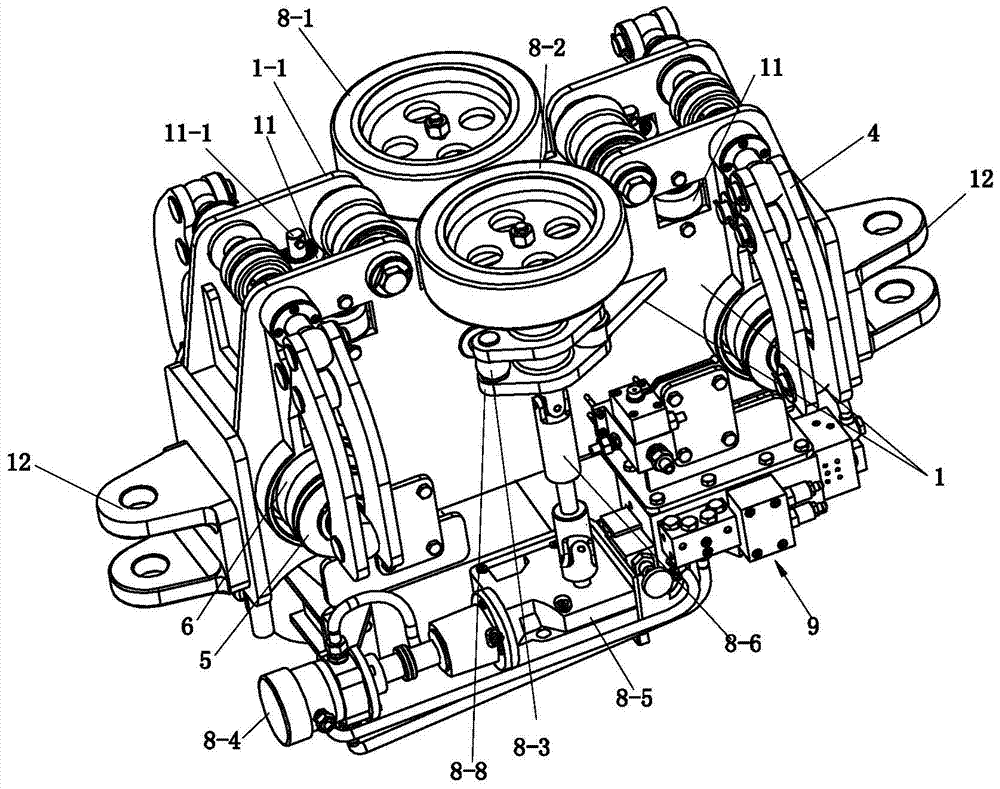 Brake trolley with rope traction monorail system