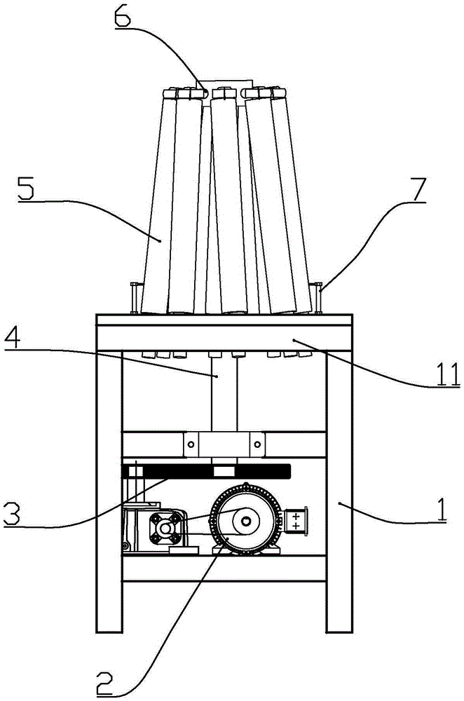 A metal paper basket side wall forming machine