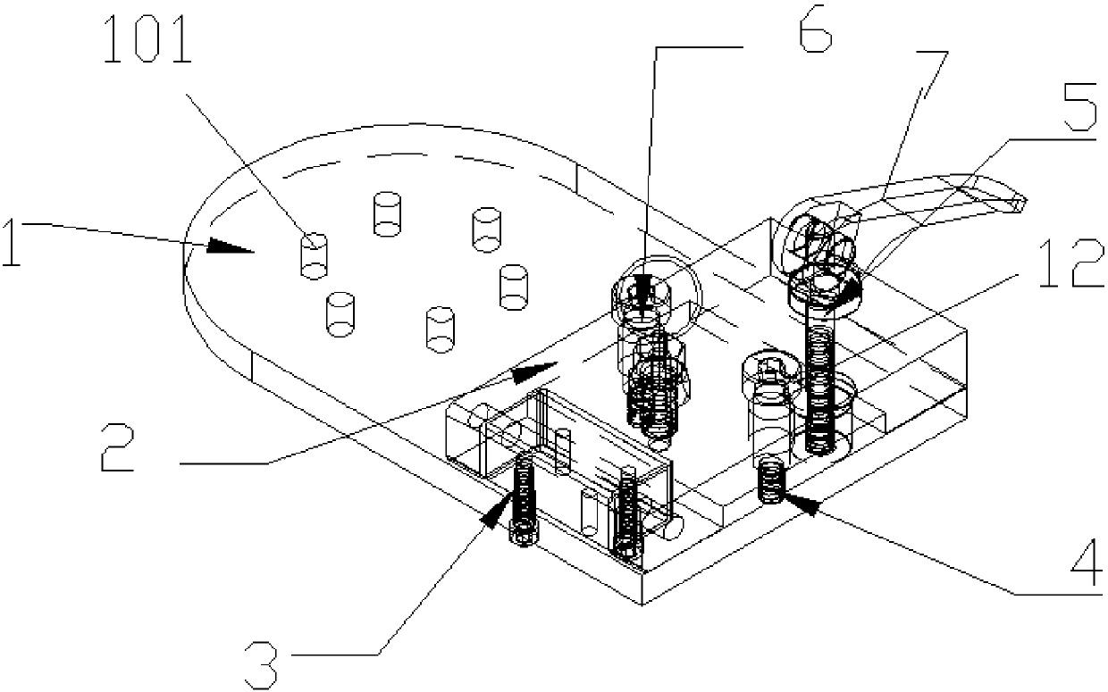 Fast-switchable mechanical arm structure