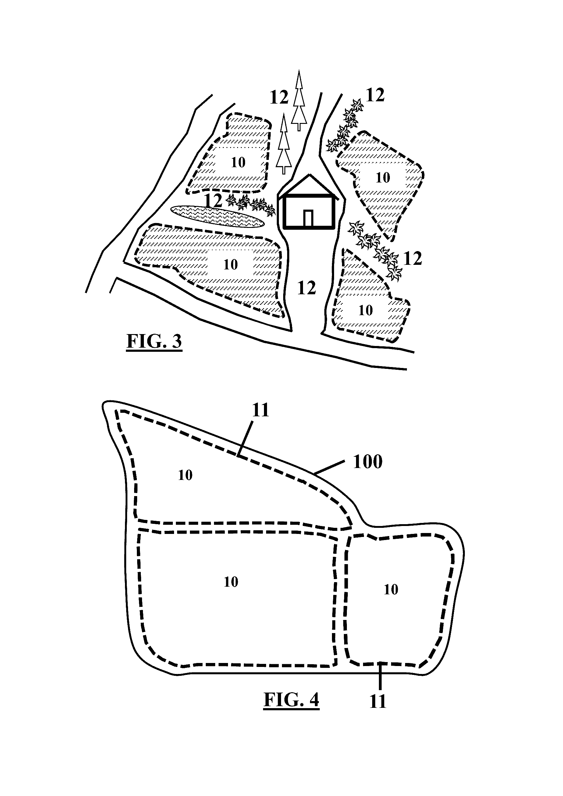 Robotic lawn mower with boundary stands