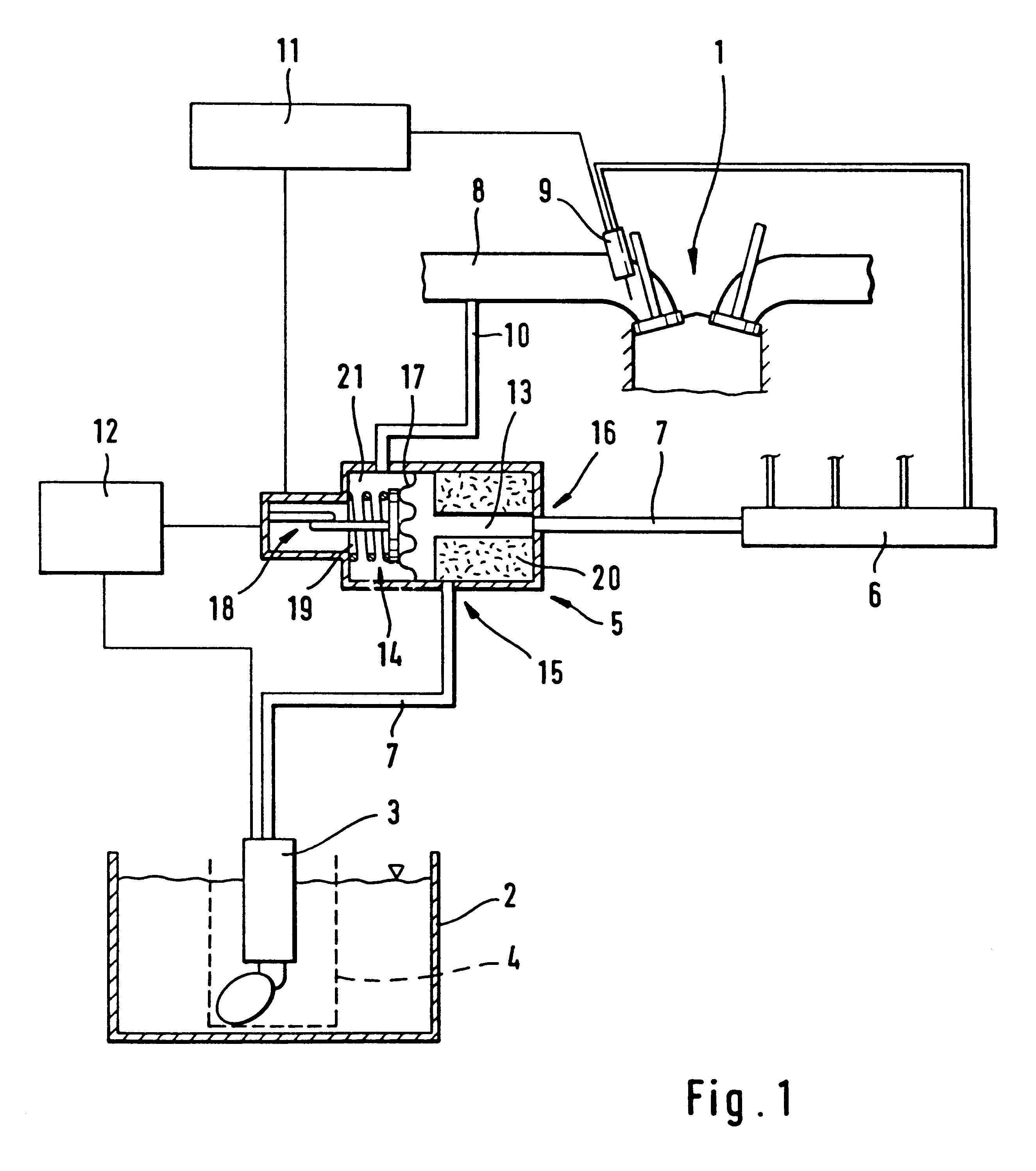 Pressure-maintaining arrangement