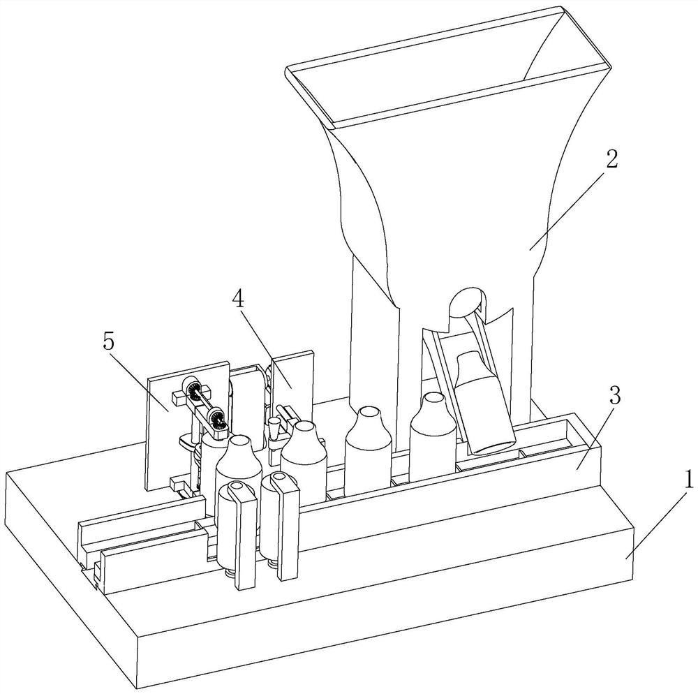 Glass bottle labeling system and labeling process thereof