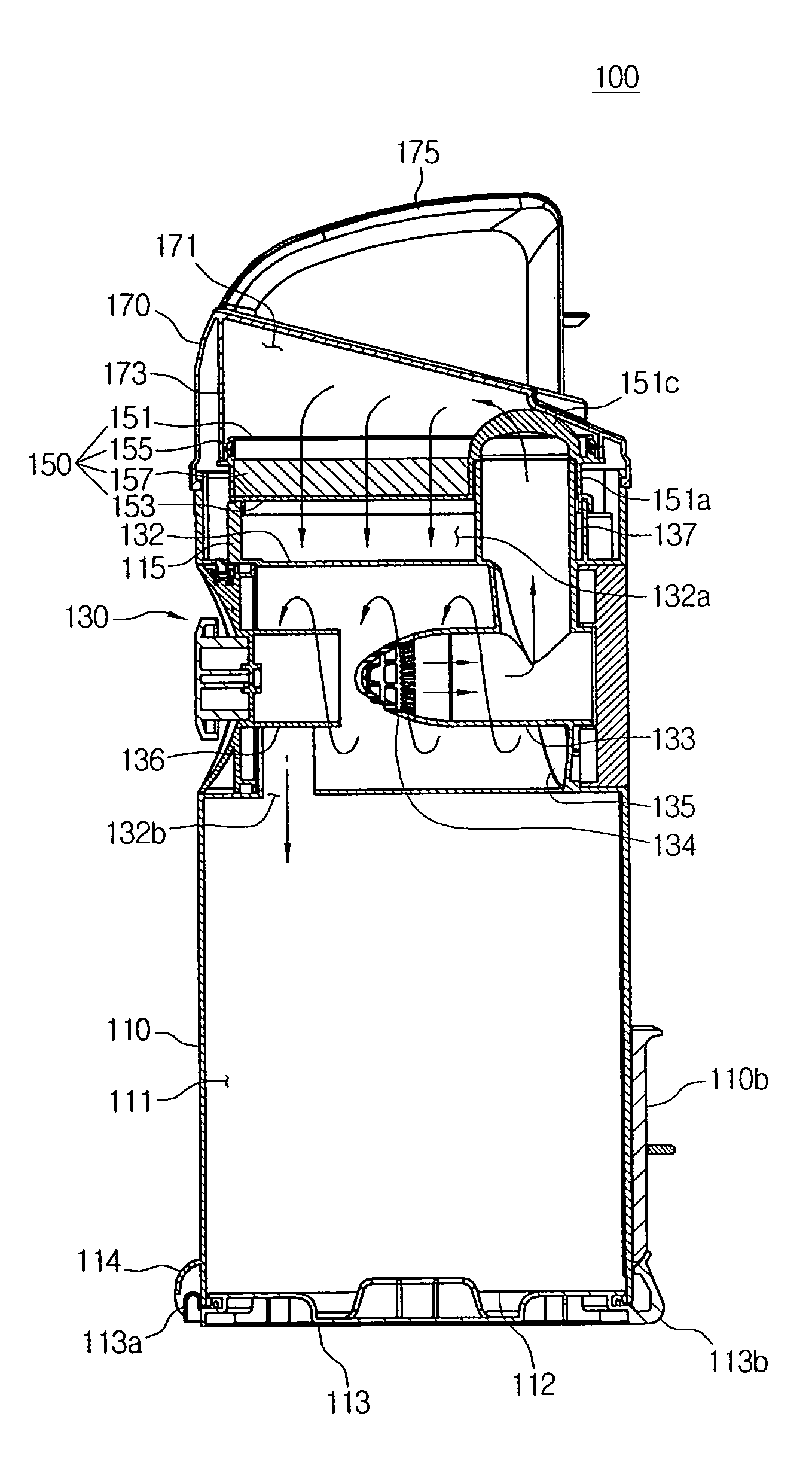 Cyclone dust-collecting apparatus