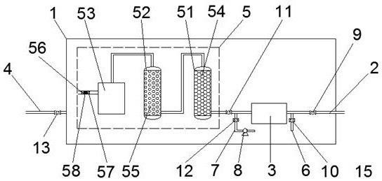 Tobacco leaf stacking tent ventilation, dehumidification and adsorption device