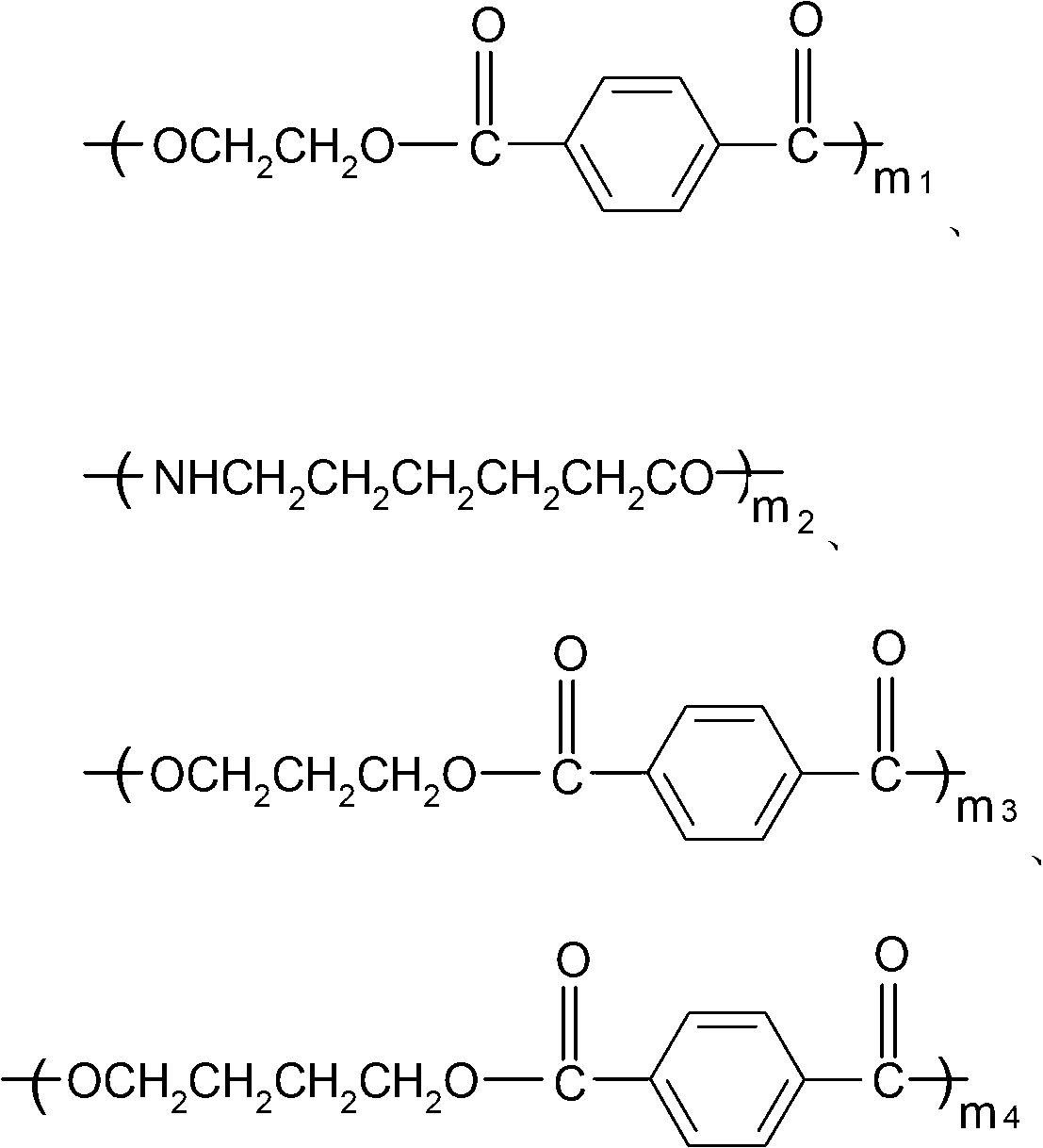 Polyester-polyamide copolymer fiber and manufacturing method thereof