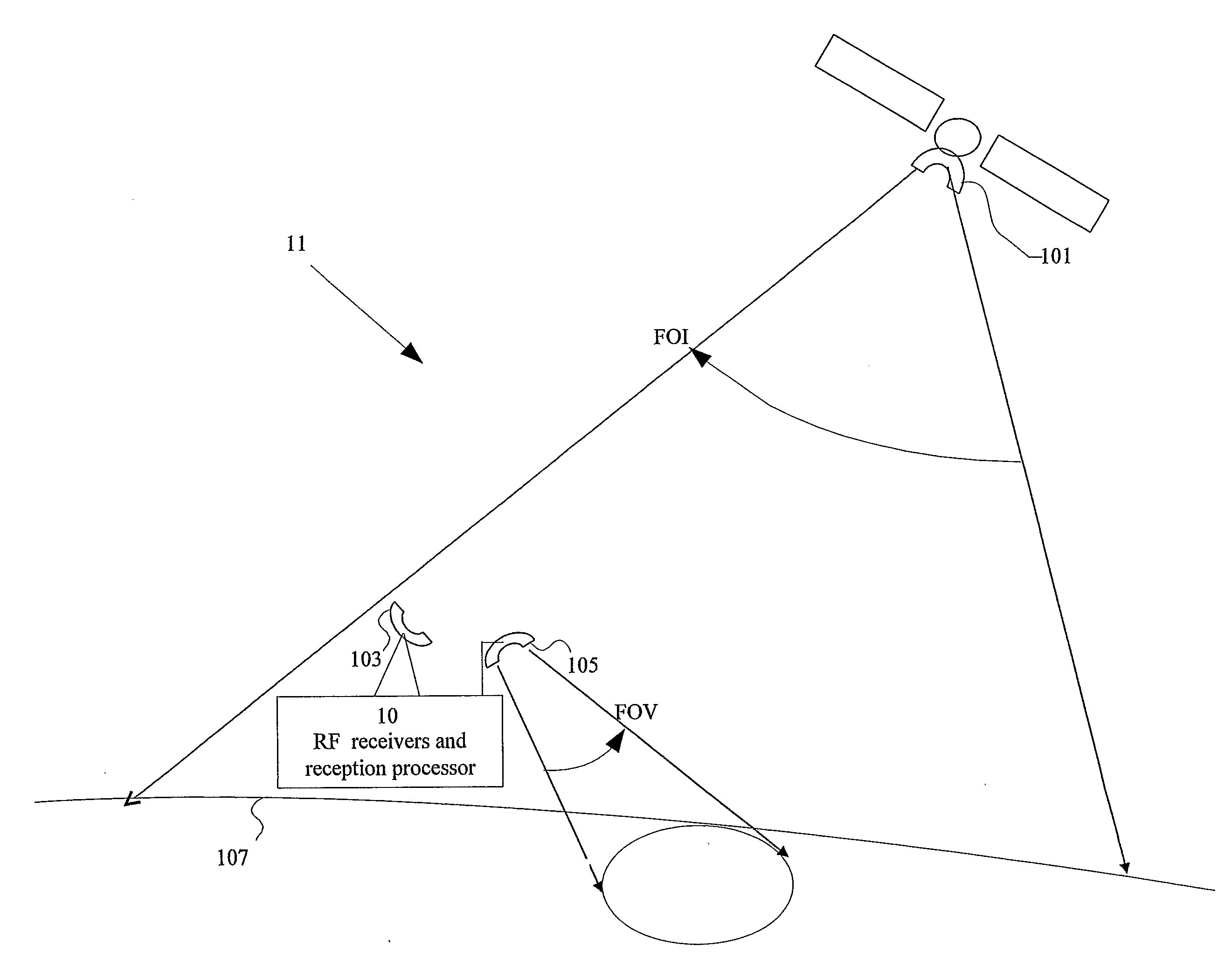 Passive Radar Utilizing Space-Borne Digital Electromagnetic Illuminators