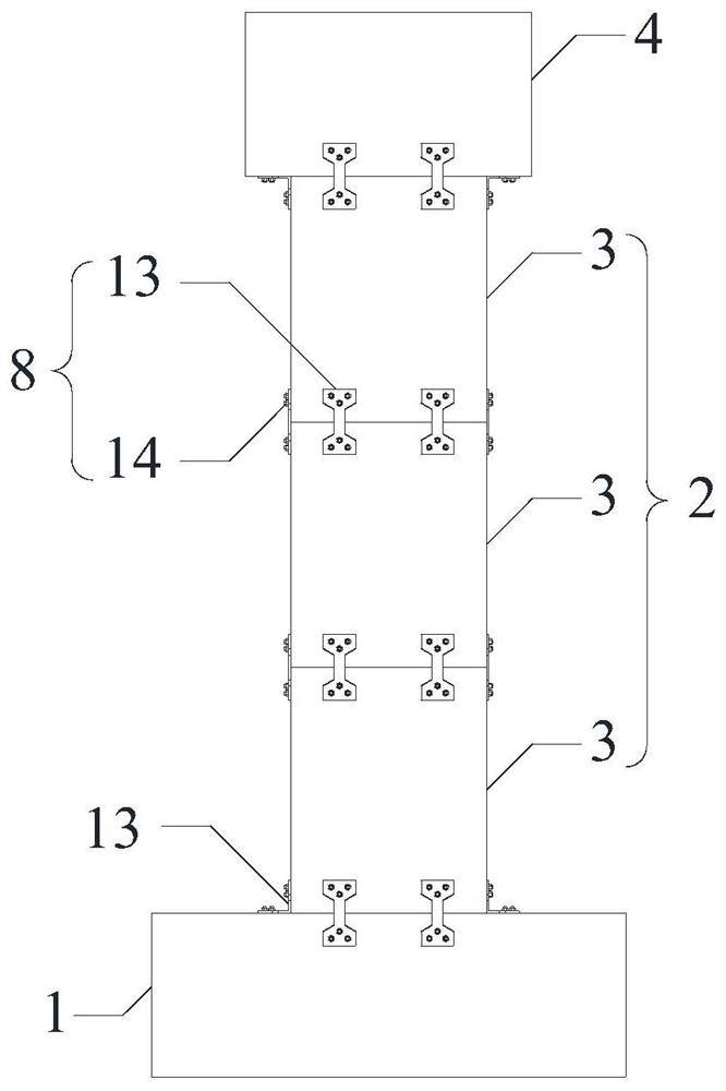 Energy dissipation and seismic mitigation type self-resetting prefabricated segment assembled pier structure and construction method thereof