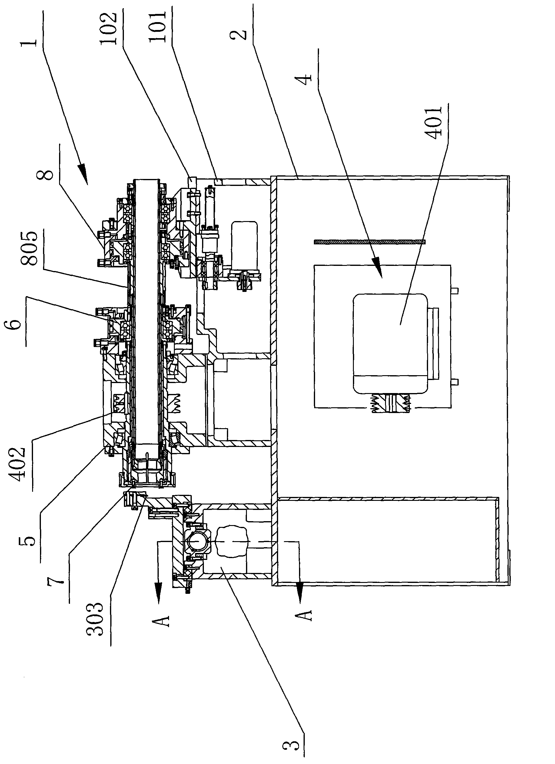 Full-automatic non- backer pipe cutting machine tool and operation method thereof