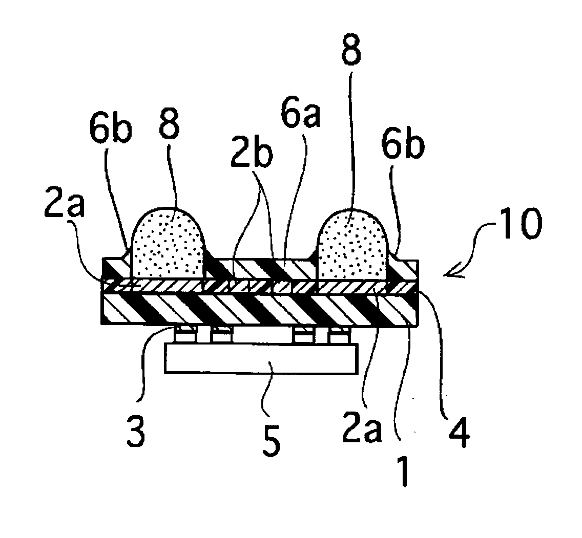 Junction structure and junction method for conductive projection