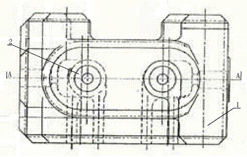 Multi-passage valve body casting