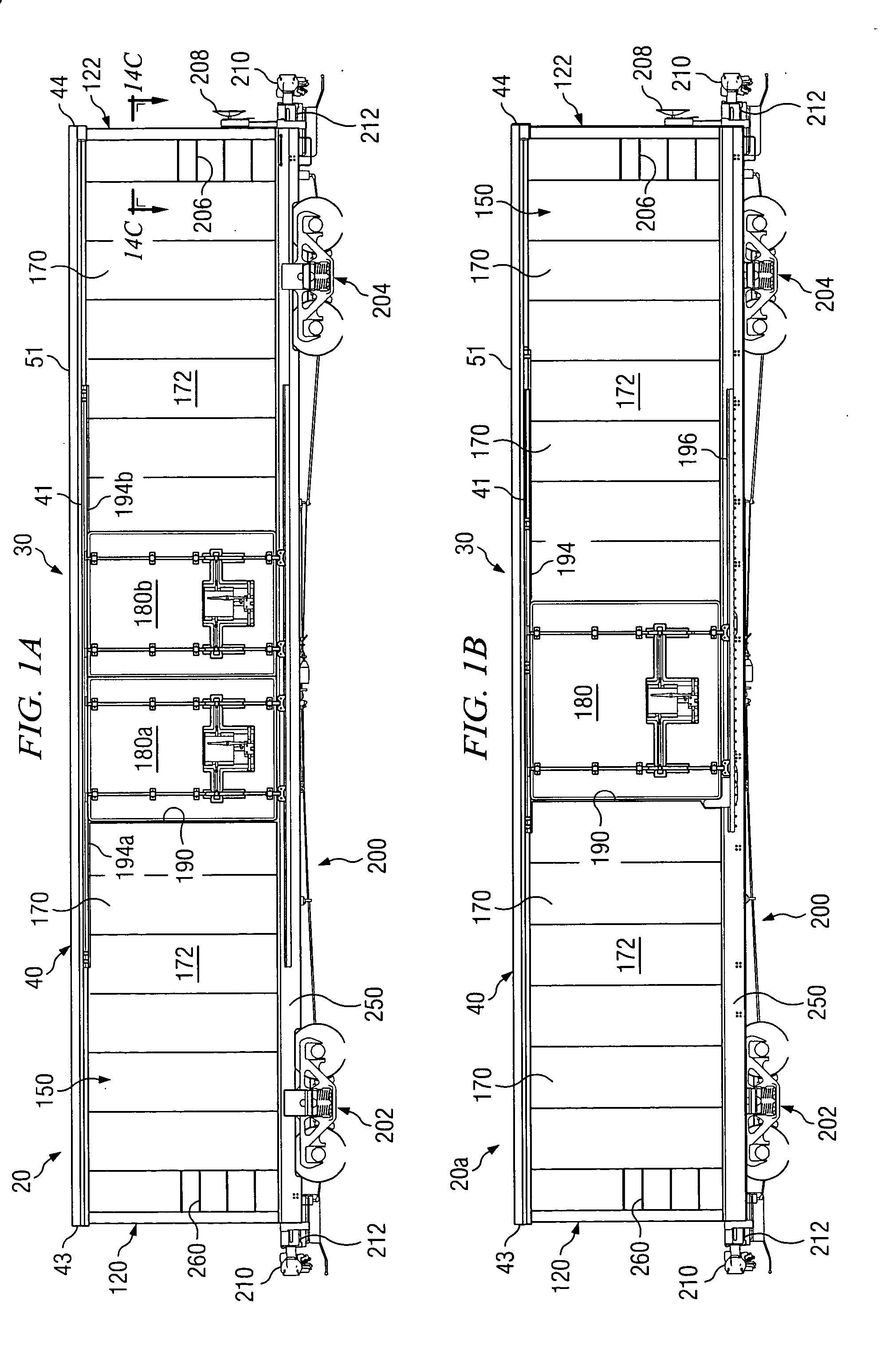 Universal boxcar with exterior metal surfaces