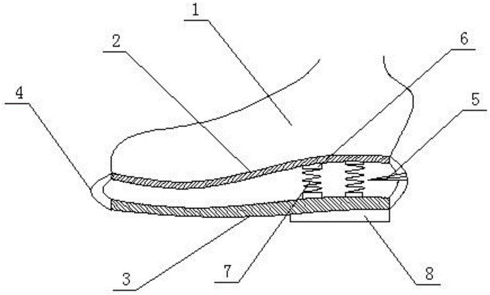 Shock absorption type running shoes