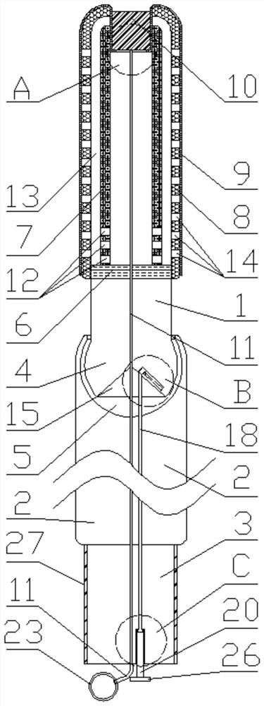 A kind of uterine expansion rod for obstetrics and gynecology