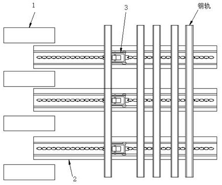 Rail automatic distributing and feeding mechanism and method thereof